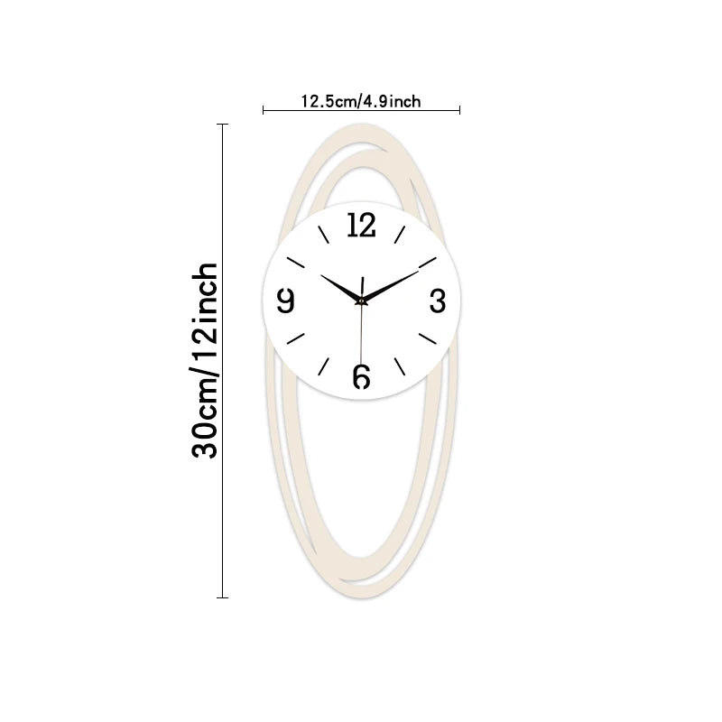 Horloge Murale Ovale