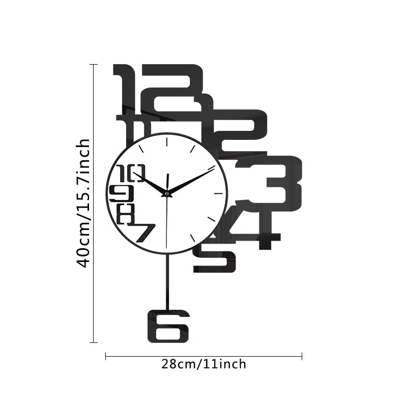 Horloge Murale Balançoire