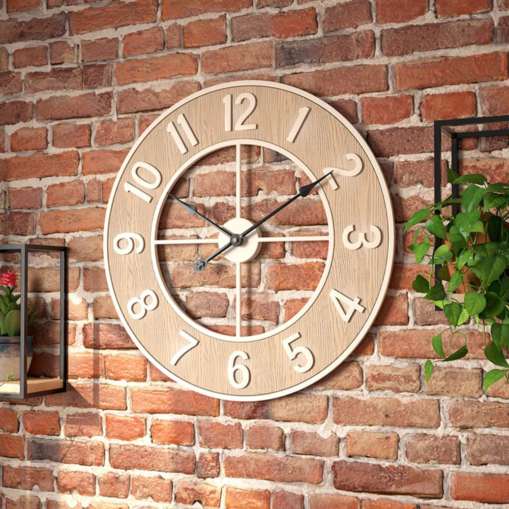 Horloge Murale Ronde Bois