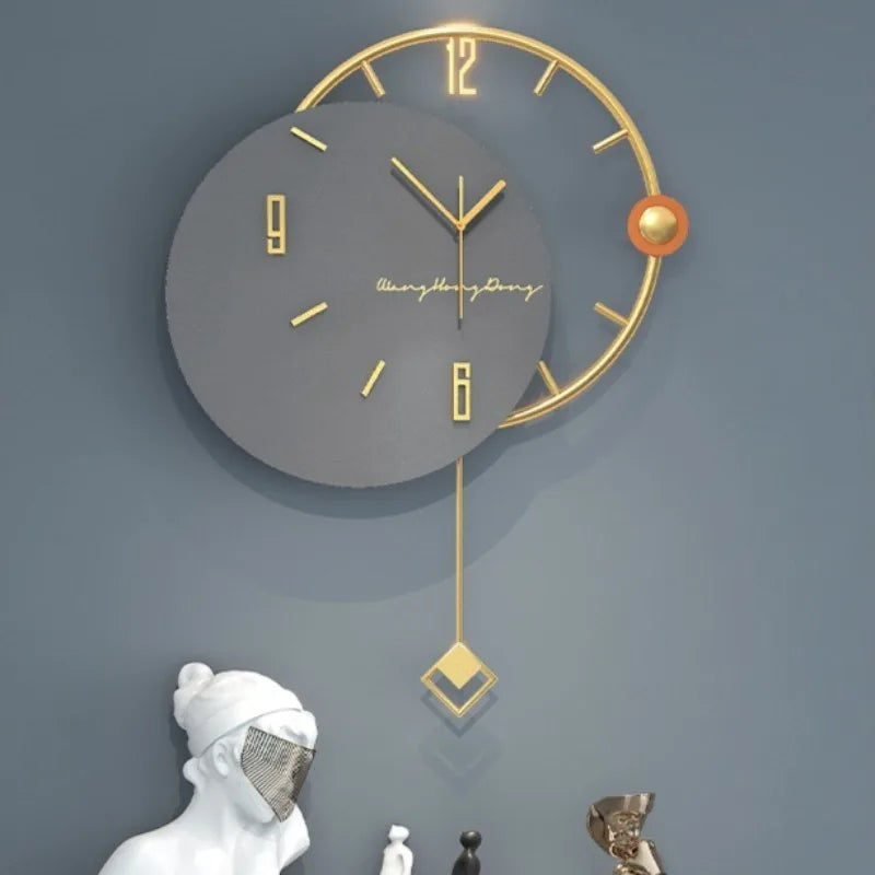 Horloge Murale Or Luxe