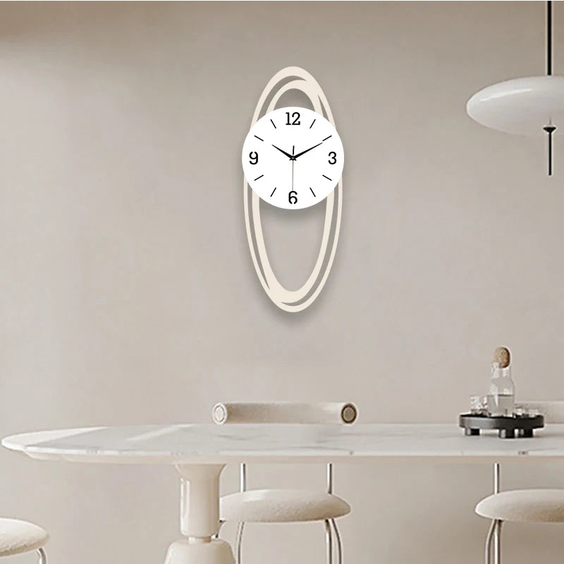 Horloge Murale Ovale Design