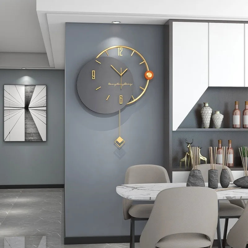 Horloge Murale Or Luxe