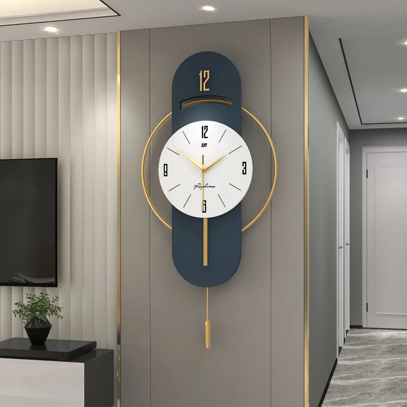 Horloge Murale Ovale Design