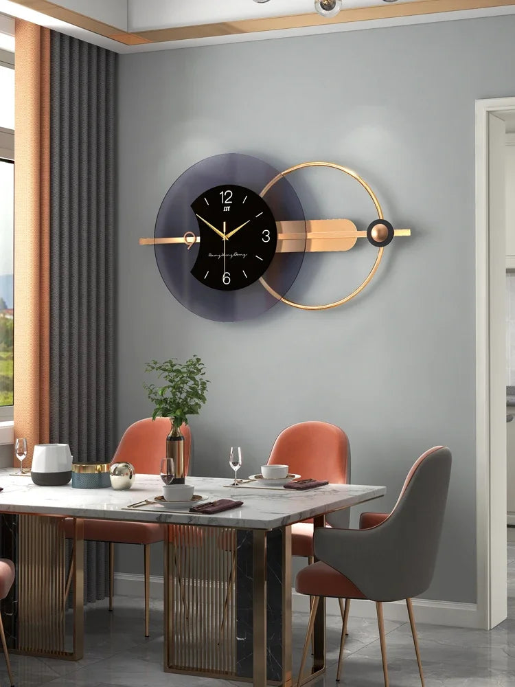 Horloge Murale Métal Luxe
