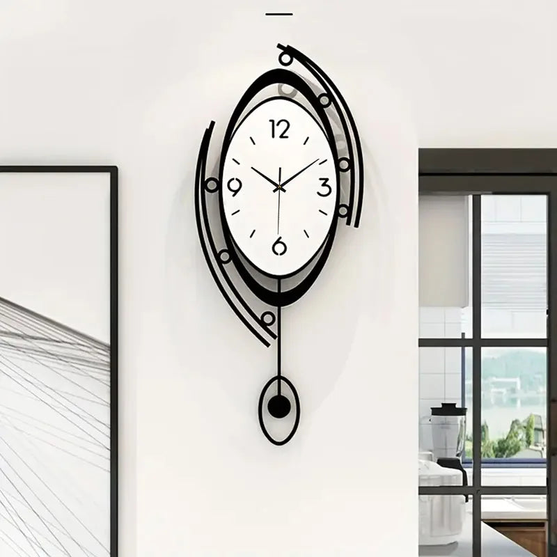 Horloge Murale Pivotante 3D