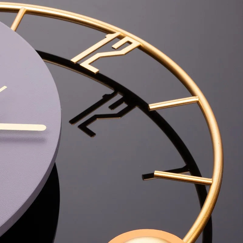 Horloge Murale Or Luxe