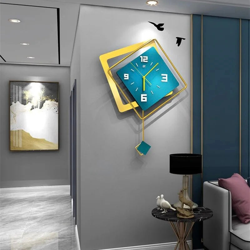 Horloge Murale Carré 3D