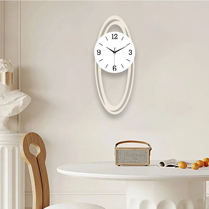 Horloge Murale Ovale Design