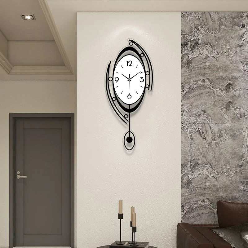 Horloge Murale Pivotante 3D