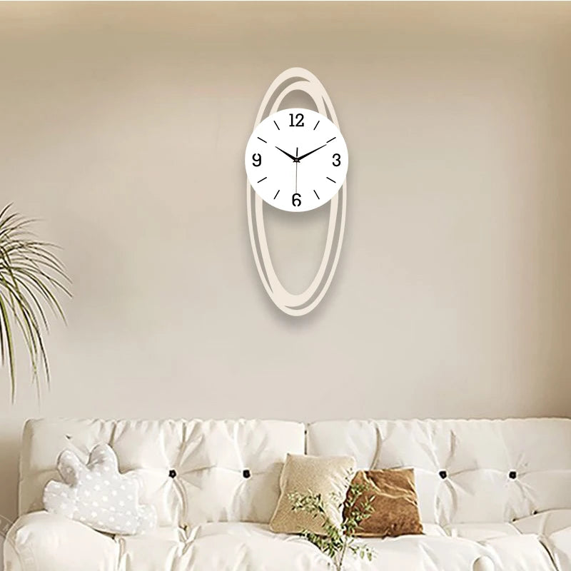Horloge Murale Ovale Design