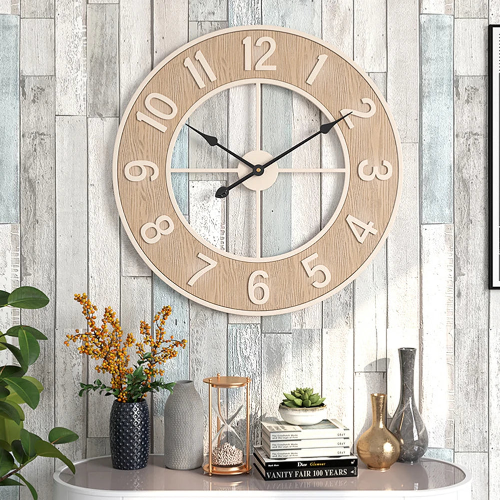 Horloge Murale Ronde Bois