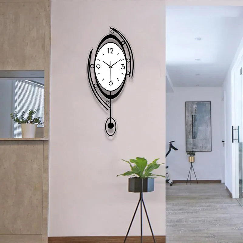 Horloge Murale Pivotante 3D