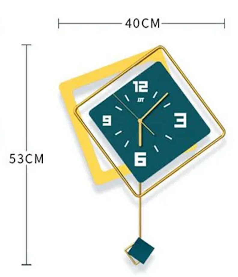 Horloge Murale Carré 3D