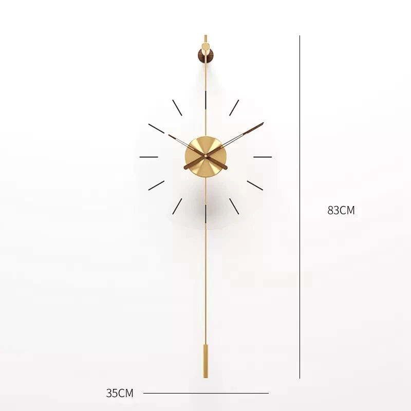 Horloge Murale Or Fino